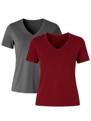 Foto van product C&City Shirt donkergrijs / bordeaux