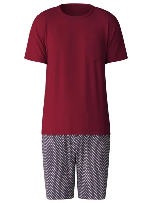 Foto van product CALIDA Pyjama kort 'Relax Imprint' wijnrood