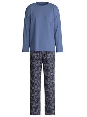 Foto van product CALIDA Pyjama lang 'Relax Imprint' blauw gemêleerd
