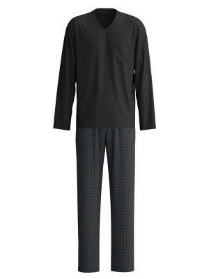 Foto van product CALIDA Pyjama lang 'Relax Streamline' duifblauw / zwart