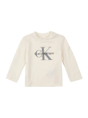 Foto van product Calvin Klein Jeans Shirt 'Newborn Long Sleeve Logo' beige / zwart / wit