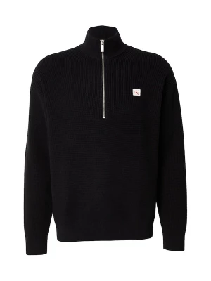 Foto van product Calvin Klein Jeans Trui 'Waffle Quarter-zip' zwart / wit