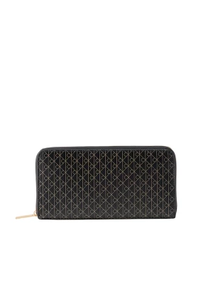 Foto van product Calvin Klein Portemonnee 'Emblem Print Zip-around' lichtbruin / zwart