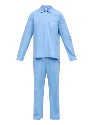 Foto van product Calvin Klein Underwear Pyjama lang 'Heritage' chamois / navy / lichtblauw