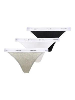 Foto van product Calvin Klein Underwear String lichtgrijs / zwart / wit