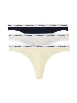 Foto van product Calvin Klein Underwear String marine / pasteelgeel / lichtgrijs