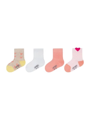 Foto van product camano Sokken beige gemêleerd / rosa / framboos / wit