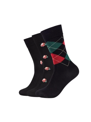 Foto van product camano Sokken groen / rood / zwart