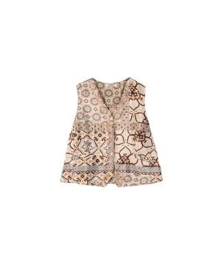 Foto van product Camomilla Italia Gilet 'Giuly' lichtbeige / donkerbeige / donkerbruin / grijs