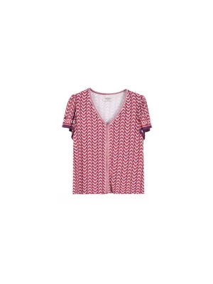 Foto van product Camomilla Italia Shirt 'Suprime' donkerlila / rood / wit