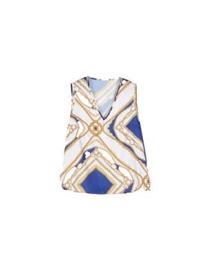 Foto van product Camomilla Italia Top 'TAMMY' blauw / goud / wit