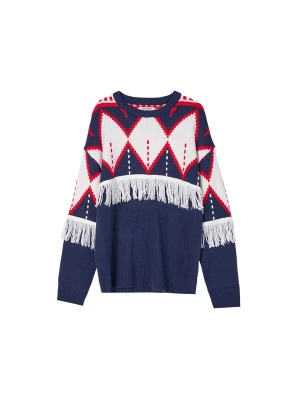 Foto van product Camomilla Italia Trui 'Marina' donkerblauw / rood / wit