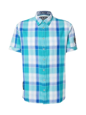 Foto van product CAMP DAVID Overhemd blauw / turquoise / wit