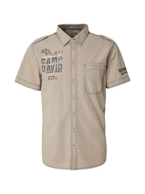 Foto van product CAMP DAVID Overhemd donkerbruin / taupe / donkergrijs / wit