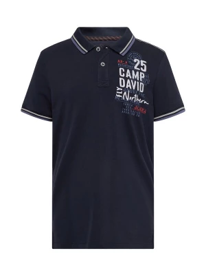 Foto van product CAMP DAVID Shirt 'Alaska Ice Tour' navy / duifblauw / rood / wit