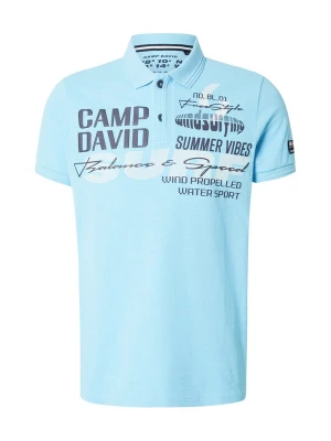 Foto van product CAMP DAVID Shirt aqua / grafiet / wit