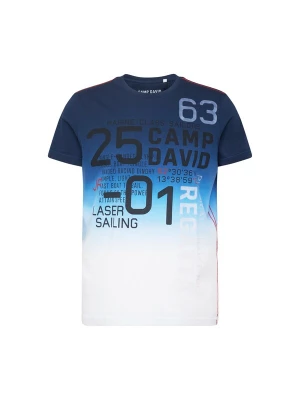 Foto van product CAMP DAVID Shirt azuur / donkerblauw / rood / wit