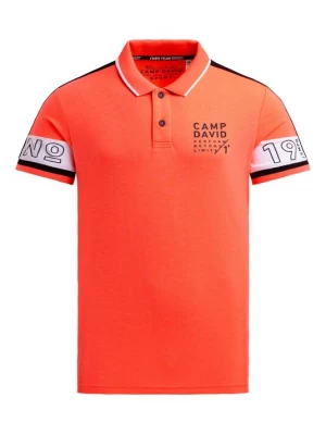 Foto van product CAMP DAVID Shirt grijs / neonoranje / zwart / wit