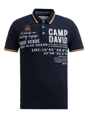 Foto van product CAMP DAVID Shirt navy / lichtoranje / wit
