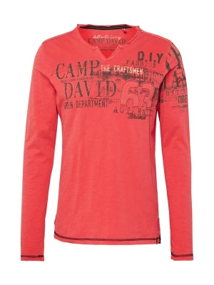 Foto van product CAMP DAVID Shirt 'The Craftsmen' lichtrood / zwart