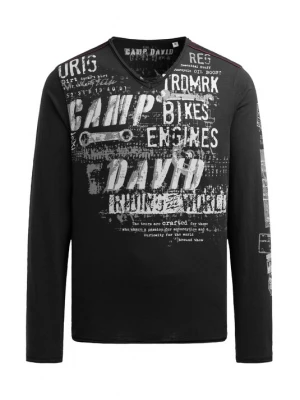 Foto van product CAMP DAVID Shirt zwart / wit