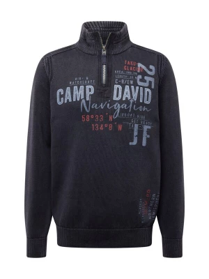 Foto van product CAMP DAVID Trui smoky blue / nachtblauw / rood