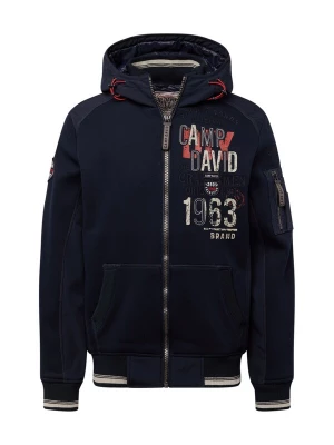 Foto van product CAMP DAVID Tussenjas 'The Craftsmen' donkerblauw / rood / wit