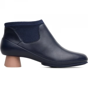 Foto van product CAMPER Alright - Enkellaarzen voor Dames - Blauw, Smooth leather / Cotton fabric