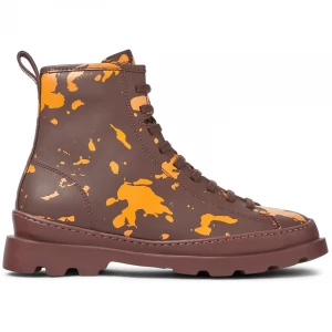 Foto van product CAMPER Brutus - Enkellaarzen voor Dames - Kastanjebruin, Oranje, Smooth leather bordowy