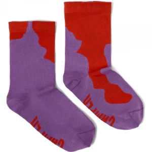 Foto van product CAMPER Calma Socks PYRATEX® - Unisex Sokken - Rood, Paars, Cotton fabric