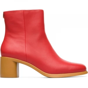 Foto van product CAMPER Meda - Enkellaarzen voor Dames - Rood, Smooth leather
