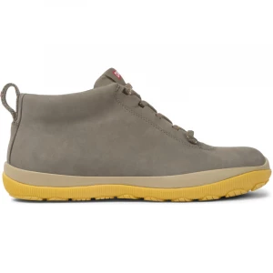 Foto van product CAMPER Peu Pista - Enkellaarzen voor Dames - Bruin grijs, Smooth leather / Cotton fabric