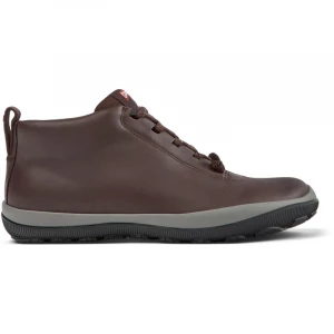 Foto van product CAMPER Peu Pista - Enkellaarzen voor Dames - Kastanjebruin, Smooth leather / Cotton fabric