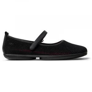 Foto van product CAMPER Right Nina - Ballerina’s voor Dames - Zwart, Cotton fabric / Smooth leather