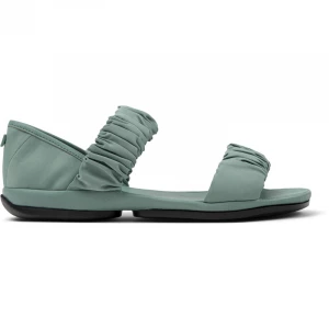 Foto van product CAMPER Right - Sandalen voor Dames - Groen, Cotton fabric / Smooth leather