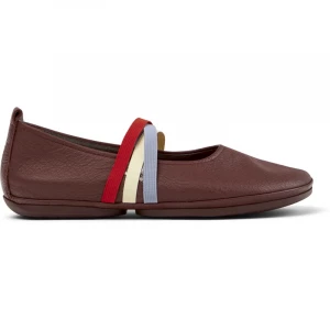 Foto van product CAMPER Twins - Ballerina’s voor Dames - Kastanjebruin, Smooth leather