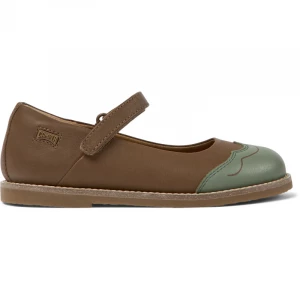 Foto van product CAMPER Twins - Ballerina’s voor Meisjes - Bruin, Groen, Smooth leather