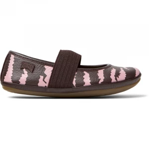 Foto van product CAMPER Twins - Nette vrijetijdsschoenen voor Meisjes - Kastanjebruin, Roze, Smooth leather bordowy