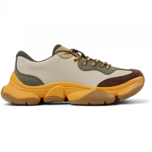 Foto van product CAMPER Twins - Vrijetijdsschoenen voor Dames - Bruin, Beige, Groen, Smooth leather