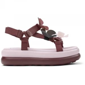 Foto van product CAMPER Twins - Vrijetijdsschoenen voor Dames - Kastanjebruin, Cotton fabric