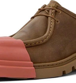 Foto van product CAMPER Veterschoen 'Junction' lichtbruin / koraal