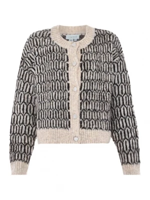 Foto van product caneva Gebreid vest beige / beige gemêleerd / zwart