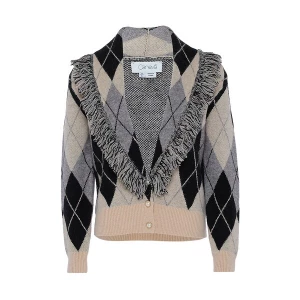 Foto van product caneva Gebreid vest beige / grijs / zwart