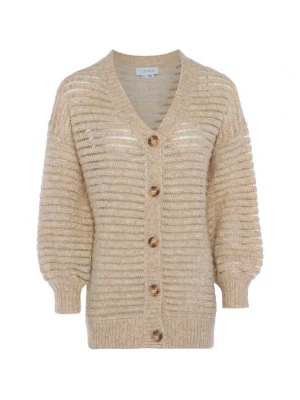 Foto van product caneva Gebreid vest beige / transparant