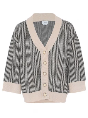 Foto van product caneva Gebreid vest beige / zwart / wolwit
