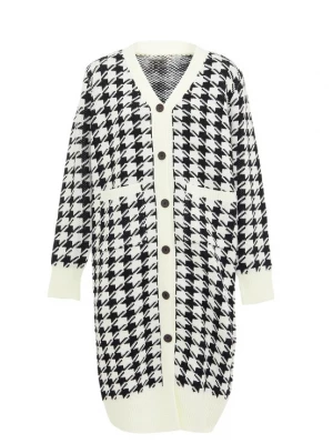 Foto van product caneva Gebreid vest zwart / wit
