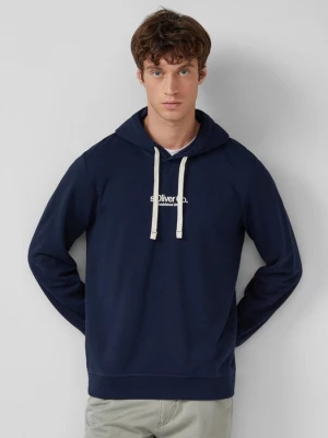 Foto van product Capuchon van katoenmix met logoprint s.Oliver blauw