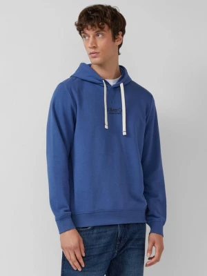 Foto van product Capuchon van katoenmix met logoprint s.Oliver blauw