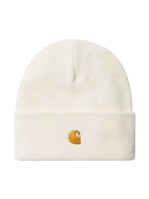 Foto van product Carhartt WIP Hoed 'Chase Beanie Wax / Gold' wit