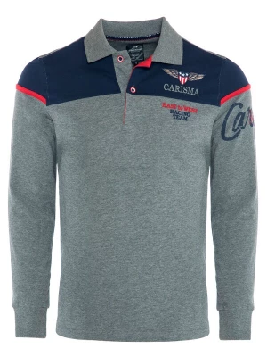 Foto van product CARISMA Shirt grijs / kersrood / zwart